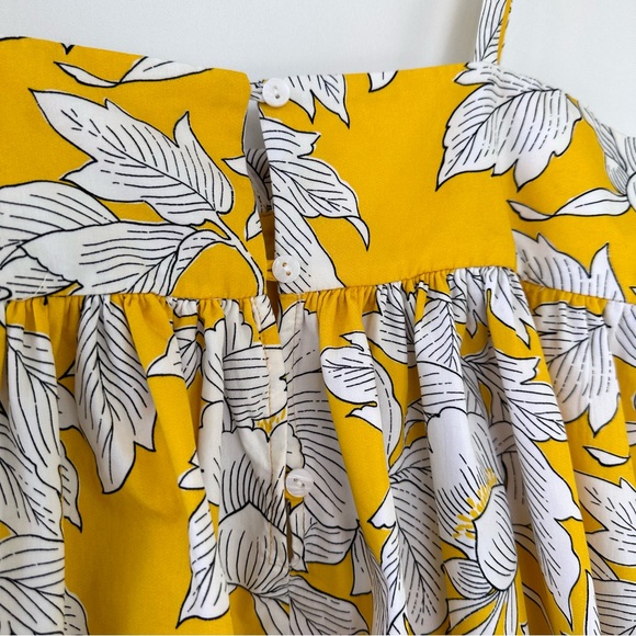 NEW Zara Yellow Summer Midi Dress w/ spaghetti straps - Picture 10 of 12
